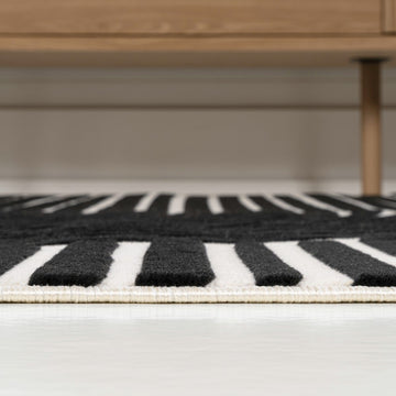 Skagen Minimalist Curve Geometric Area Rug